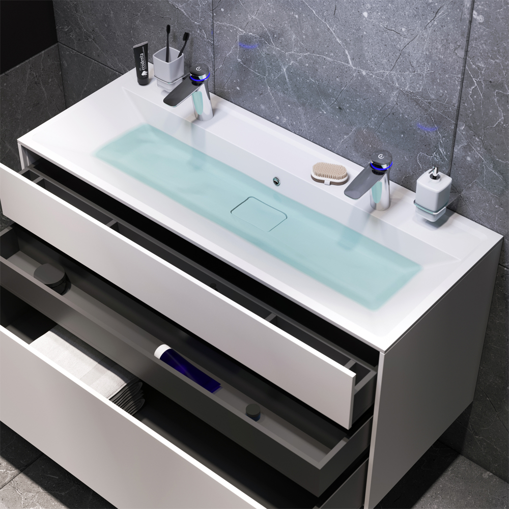 База под раковину белая 120см Am.pm Inspire 2.0 M50AFHX1203WM