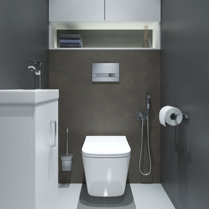 Клавиша смыва Iddis Unifix UNI06CHi77 глянцевый хром