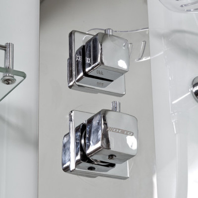 Душевая кабина 120x90x220 DTO Z120KERAVA, прозрачное стекло, профиль хром