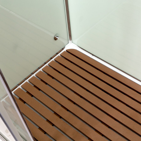 Душевая кабина 120x90x220 DTO Z120KERAVA, прозрачное стекло, профиль хром