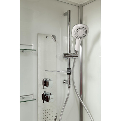 Душевая кабина 120x90x220 DTO Z120KERAVA, прозрачное стекло, профиль хром