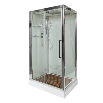 Душевая кабина 120x90x220 DTO Z120KERAVA, прозрачное стекло, профиль хром