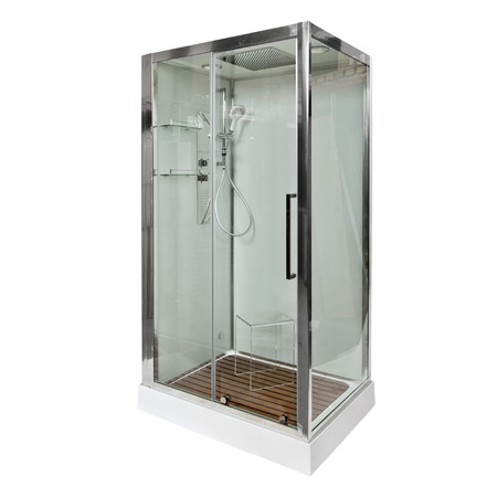 Душевая кабина 120x90x220 DTO Z120KERAVA, прозрачное стекло, профиль хром