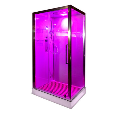 Душевая кабина 120x90x220 DTO Z120KERAVAEL, с электрикой, прозрачное стекло, профиль хром 