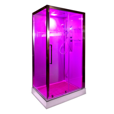 Душевая кабина 120x90x220 DTO Z120KERAVAEL, с электрикой, прозрачное стекло, профиль хром 