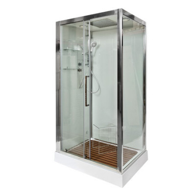 Душевая кабина 120x90x220 DTO Z120KERAVAEL, с электрикой, прозрачное стекло, профиль хром 