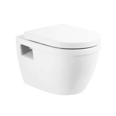 Унитаз подвесной безободковый Belbagno LOTO BB070CHR/SC с сиденьем в комплекте