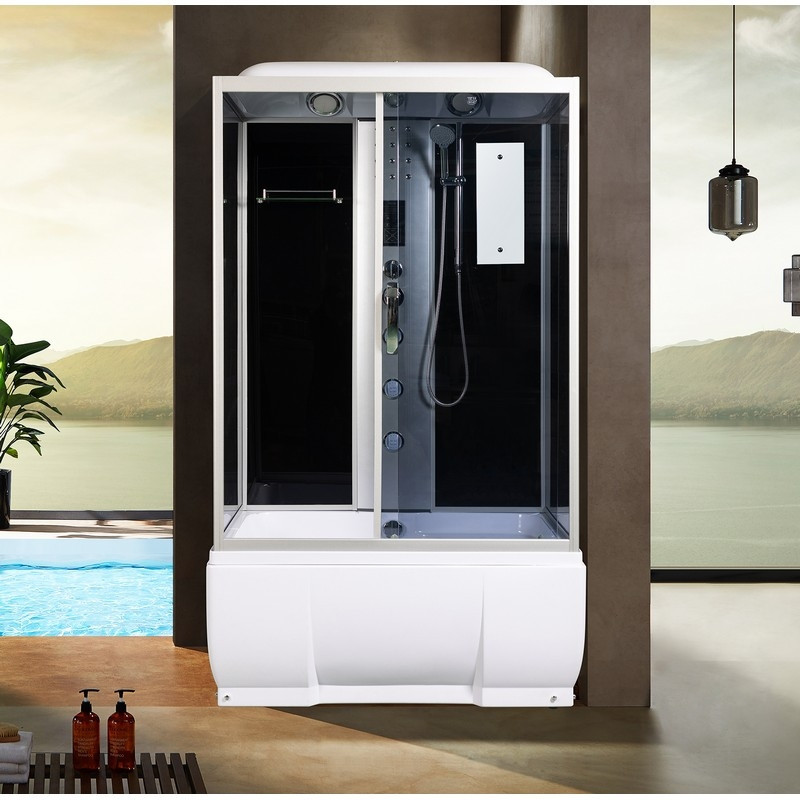 Душевая кабина хром River Vitim 120x80 ТН