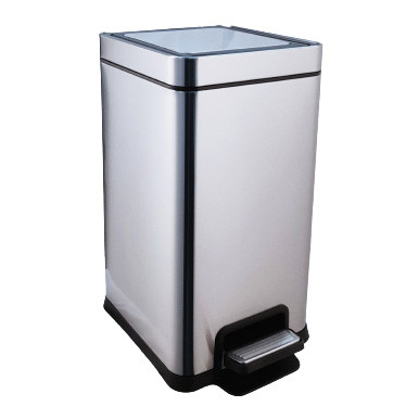 Педальное ведро хром 12л Ksitex SGB-12M