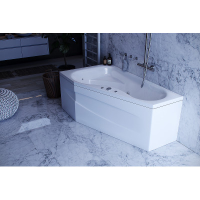 Акриловая ванна белая 170x95см левая Aquatek Медея MED180-0000037