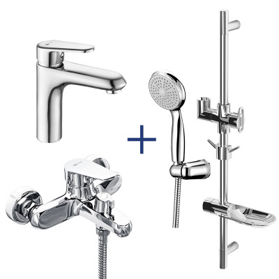 Комплект смесителей хром Lemark Point LM0380C