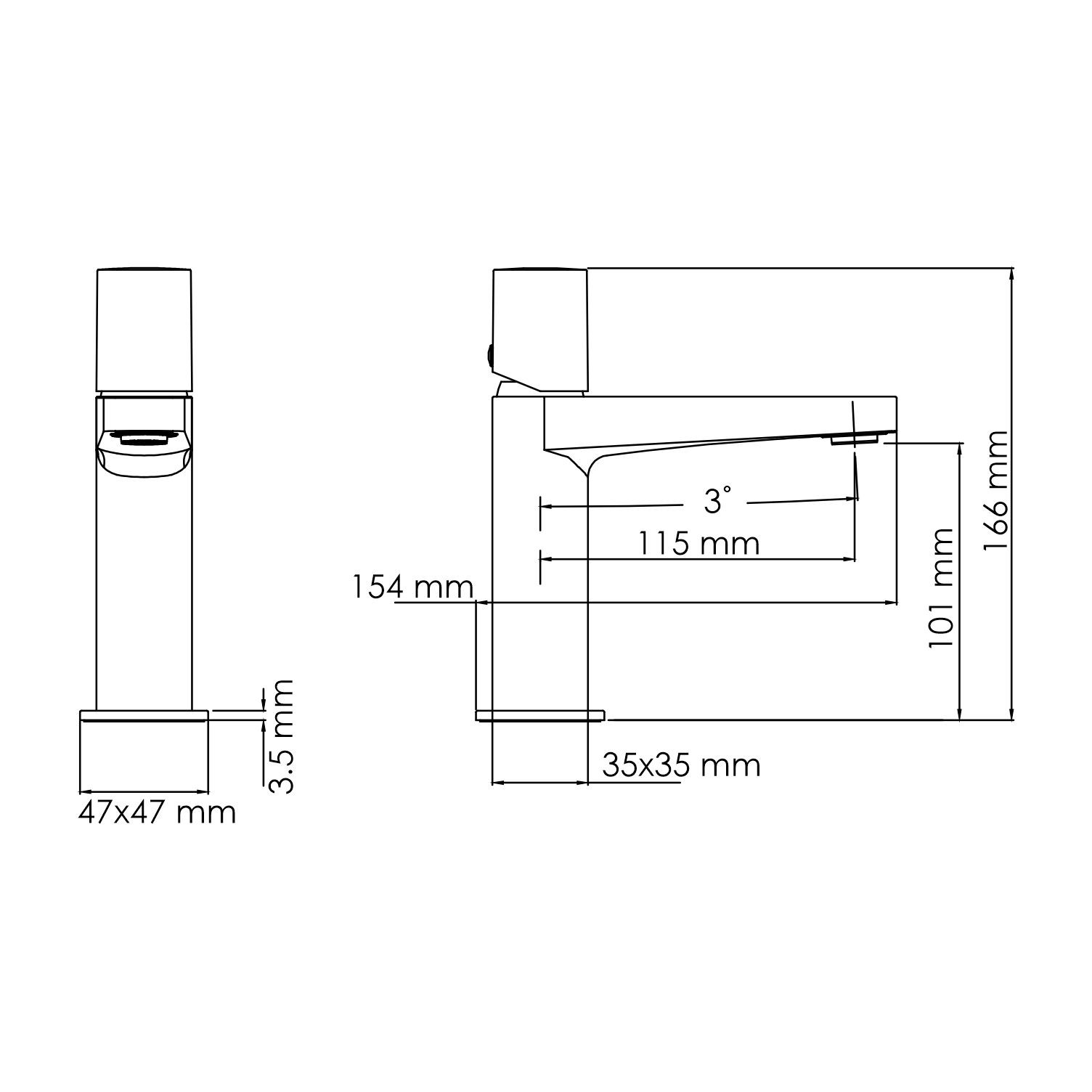 Смеситель для раковины хром WasserKRAFT Naab 8603