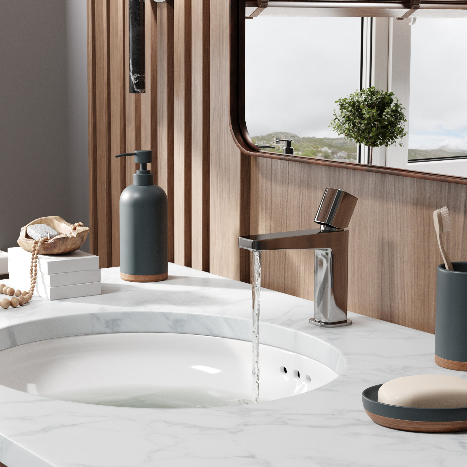 Смеситель для раковины хром WasserKRAFT Naab 8603