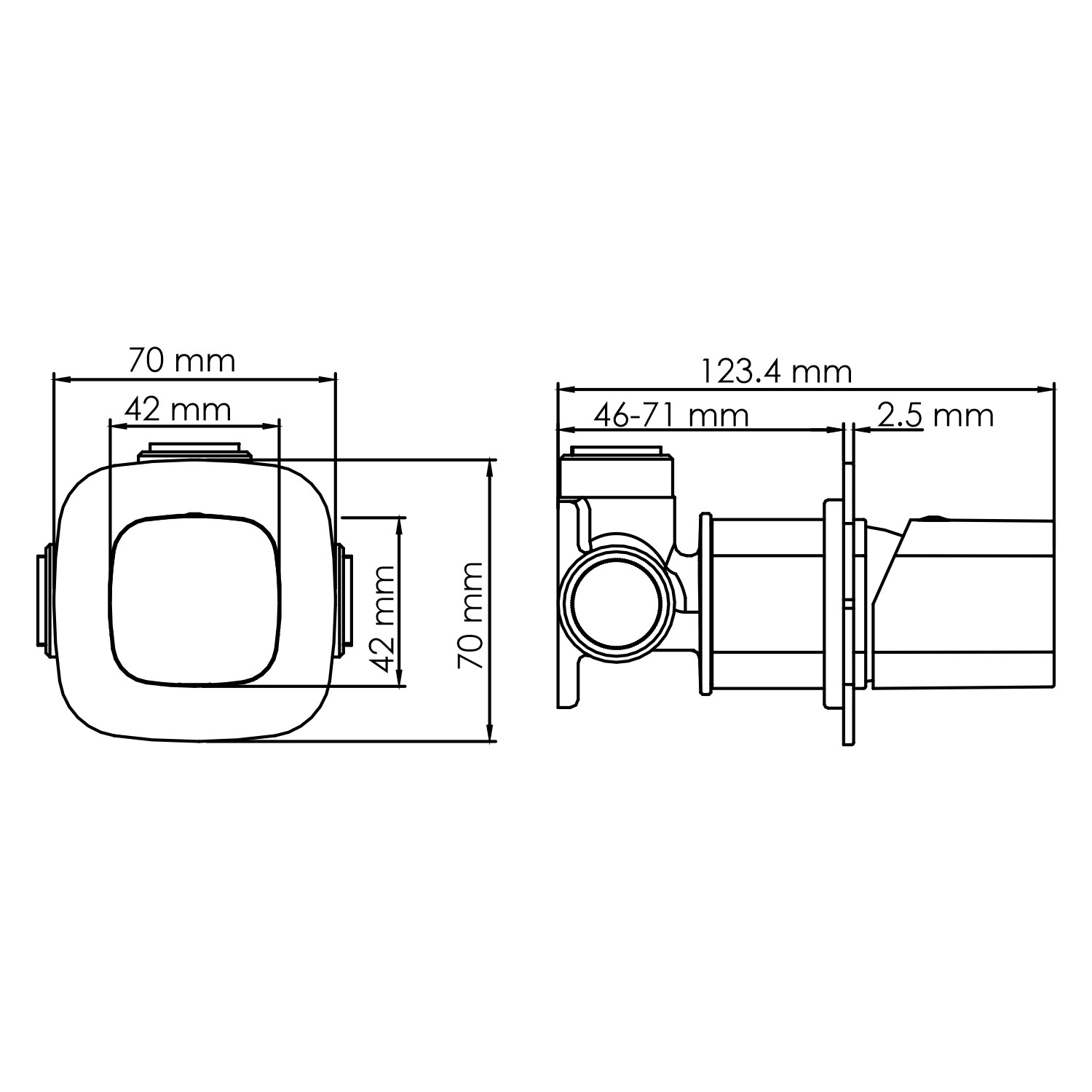 Смеситель для душа хром WasserKRAFT Naab 8651