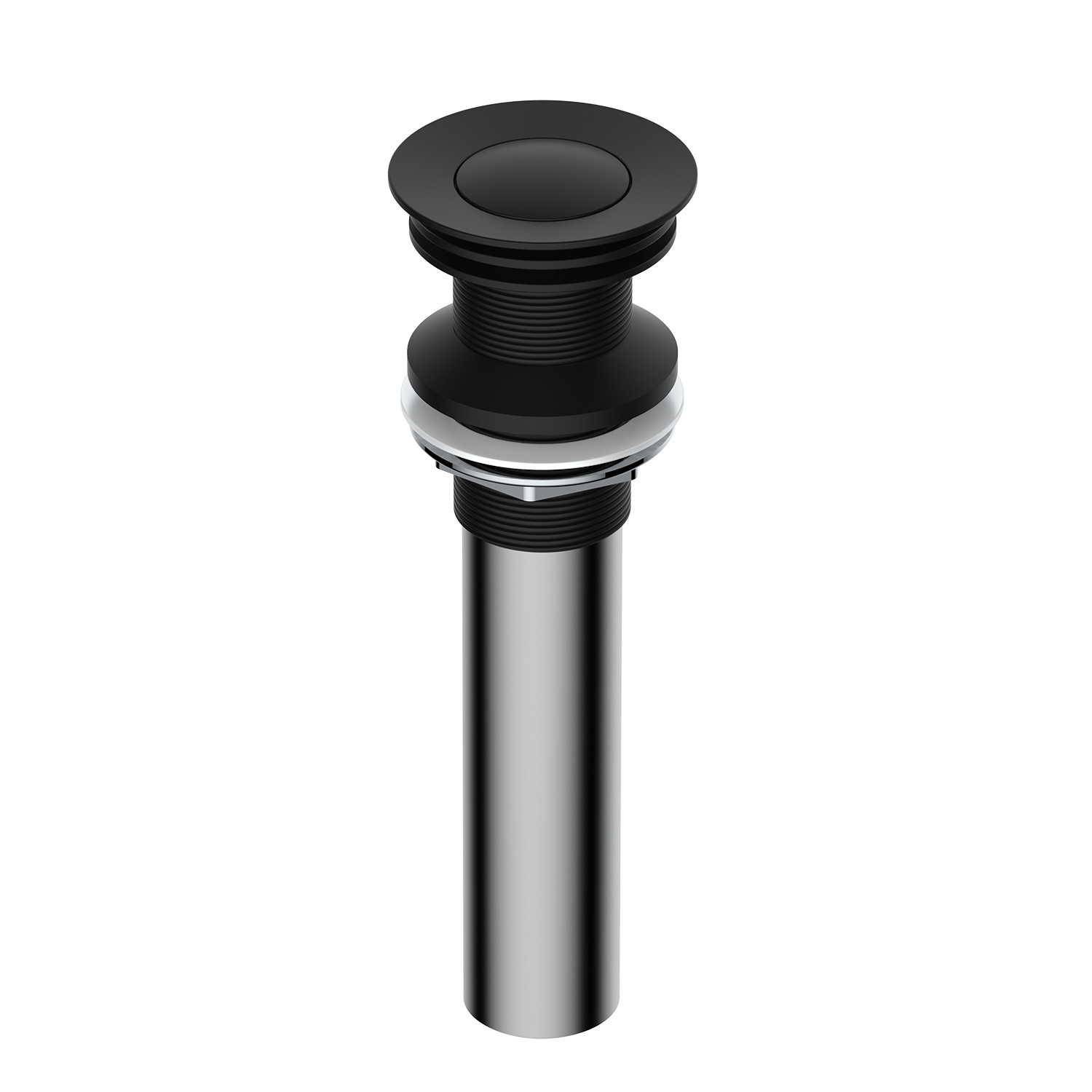 Донный клапан Push-up черный WasserKRAFT A250