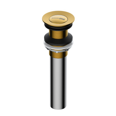 Донный клапан Push-up матовое золото WasserKRAFT A252