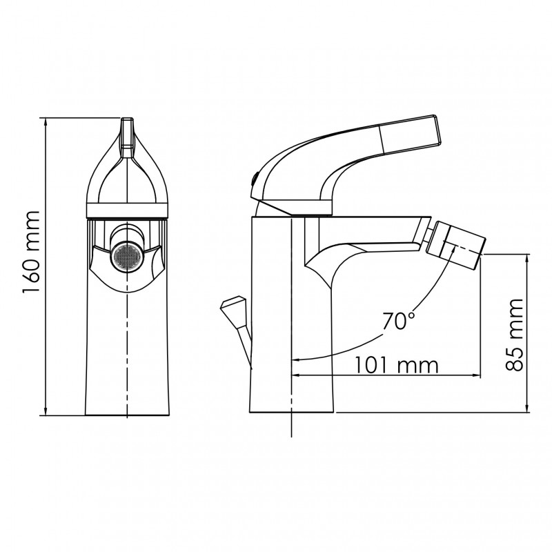 Sauer 7106 Смеситель для биде