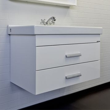 Тумба с раковиной подвесная белая 80х86см Comforty Никосия 00-00011163
