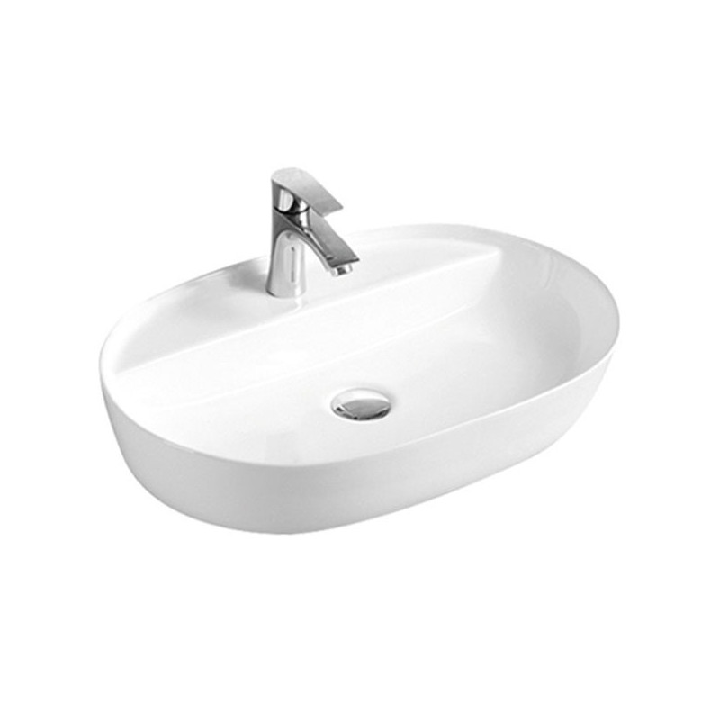Накладная раковина белая 61x41.5x14 см Ceramalux D1346