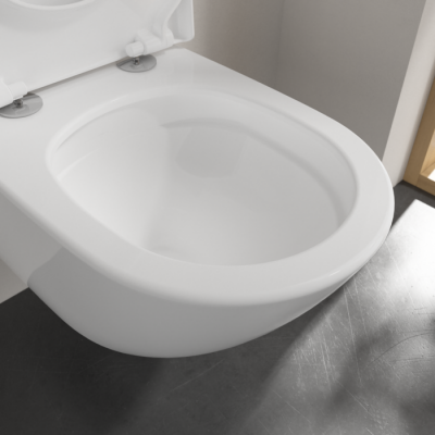 Унитаз подвесной с сидением Villeroy&Boch Subway 3.0, с TwistFlush, Альпийский белый 4670TS01