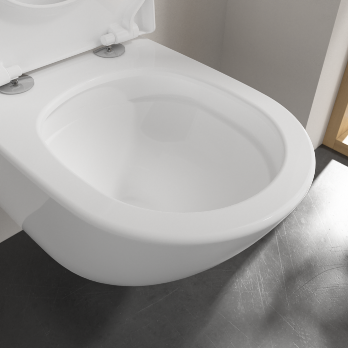 Унитаз подвесной с сидением Villeroy&Boch Subway 3.0, с TwistFlush, Альпийский белый 4670TS01