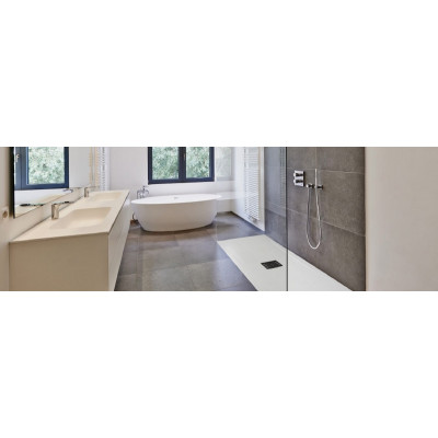 Душевой поддон из искусственного камня 140х70см белый Good Door Flow ЛП00116