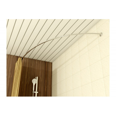 Карниз для ванной 150x105см хром Relisan Гл000003415