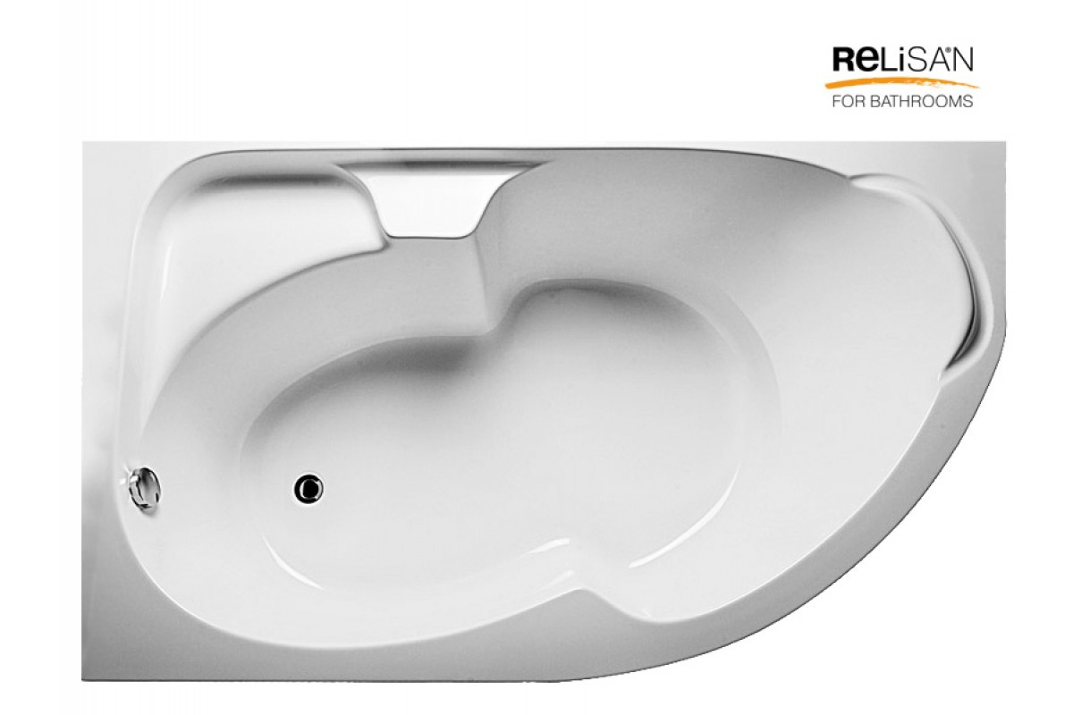 Акриловая ванна белая левая 170x105см Relisan Sofi Гл000009446