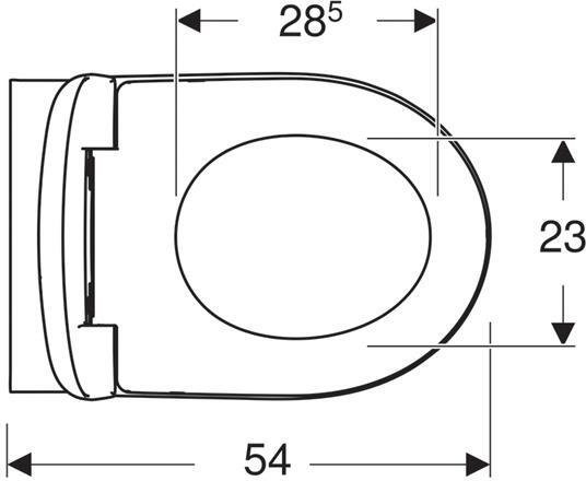 Подвесной унитаз T54 Rimfree (203050)  с микролифтом  Geberit