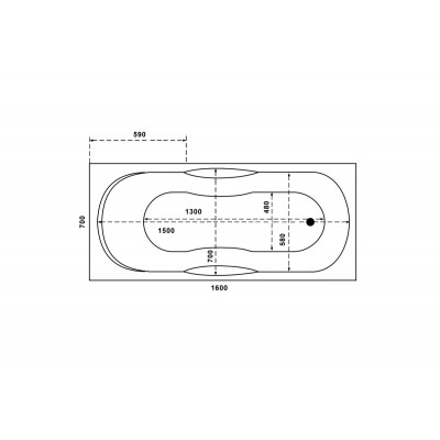 Акриловая ванна белая 160x70см Relisan Eco Plus Мега Гл000015091