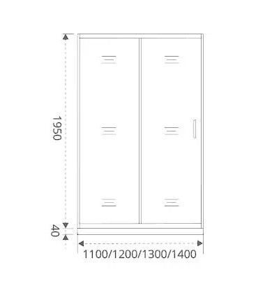 Душевая дверь 140х195см хром GoodDoor Antares АН00004