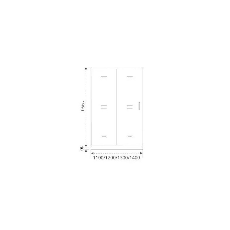 Душевая дверь 140х195см хром GoodDoor Antares АН00012