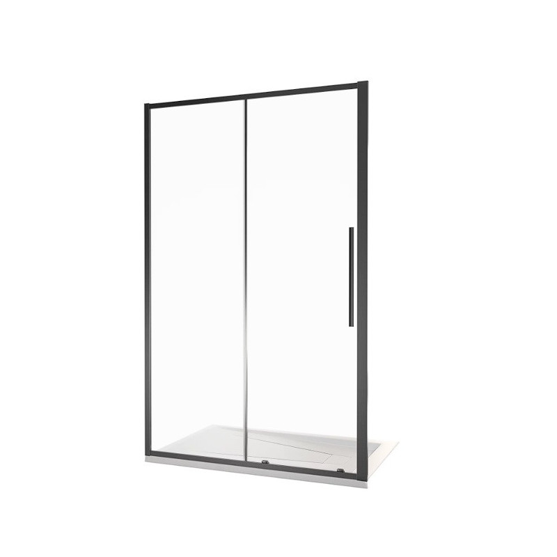 Душевая дверь 110х195см черная GoodDoor Idea ИД00008