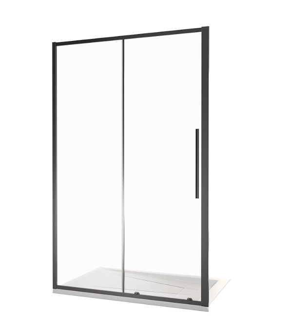 Душевая дверь 110х195см черная GoodDoor Idea ИД00008