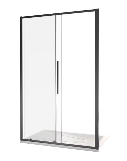 Душевая дверь 140х195см черная GoodDoor Idea ИД00011