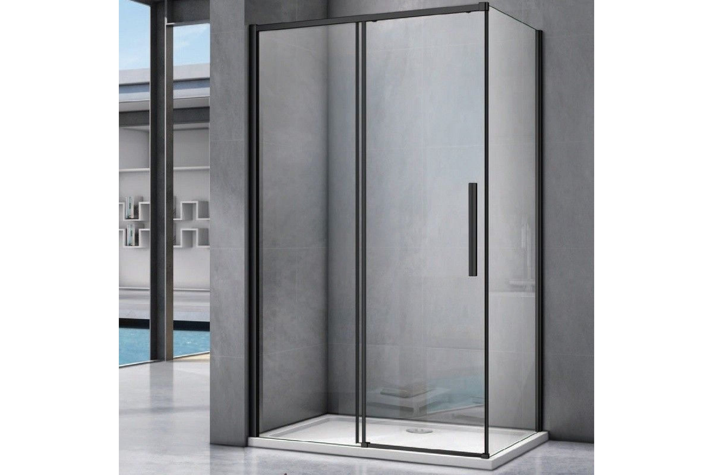 Боковая часть 90х195см черная GoodDoor Idea ИД00013