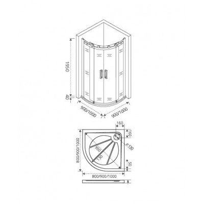 Душевой уголок 90х90х195см черный GoodDoor Galaxy ГЛ00018