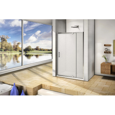 Душевая дверь матовое стекло 100х185см хром GoodDoor Orion ОР00017
