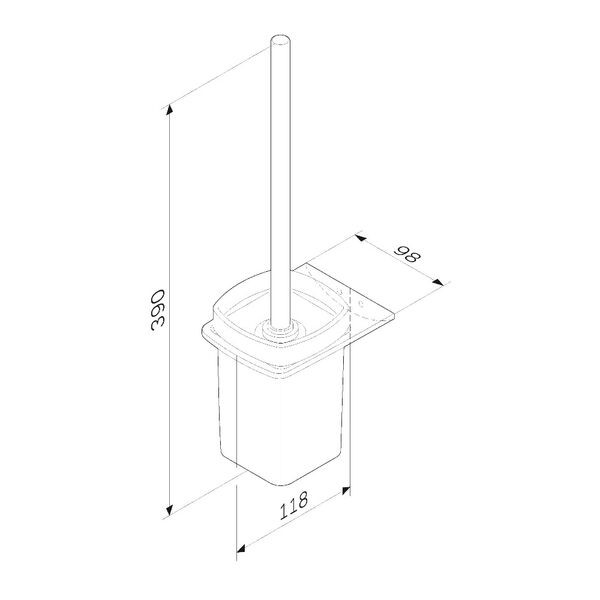 Ершик подвесной черный Am.pm Inspire 2.0 A50A33422