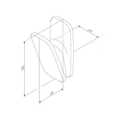 Крючок настенный черный Am.pm Inspire 2.0 A50A35522