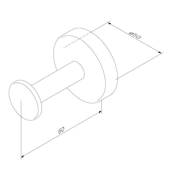 Крючок настенный черный Am.pm Inspire 2.0 A50A35822