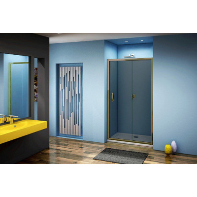 Душевая дверь тонированное стекло 130х185см бронза GoodDoor Jazz ДЖ00033