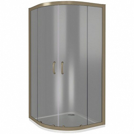 Душевой уголок тонированное стекло 80х80х185см бронза GoodDoor Jazz ДЖ00035