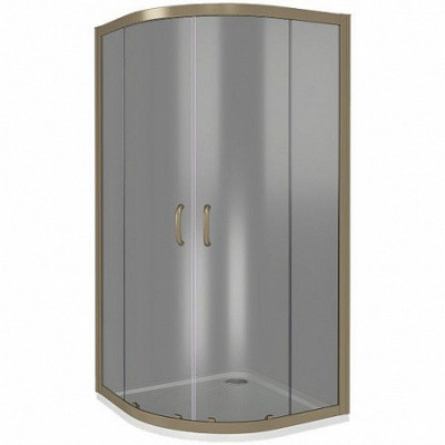 Душевой уголок тонированное стекло 100х100х185см бронза GoodDoor Jazz ДЖ00037