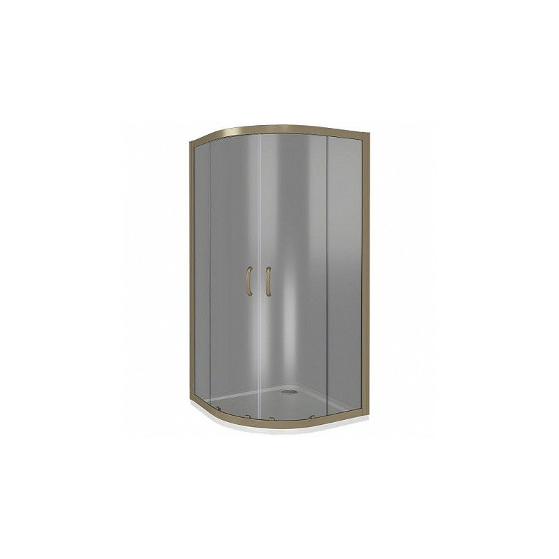 Душевой уголок тонированное стекло 100х100х185см бронза GoodDoor Jazz ДЖ00037