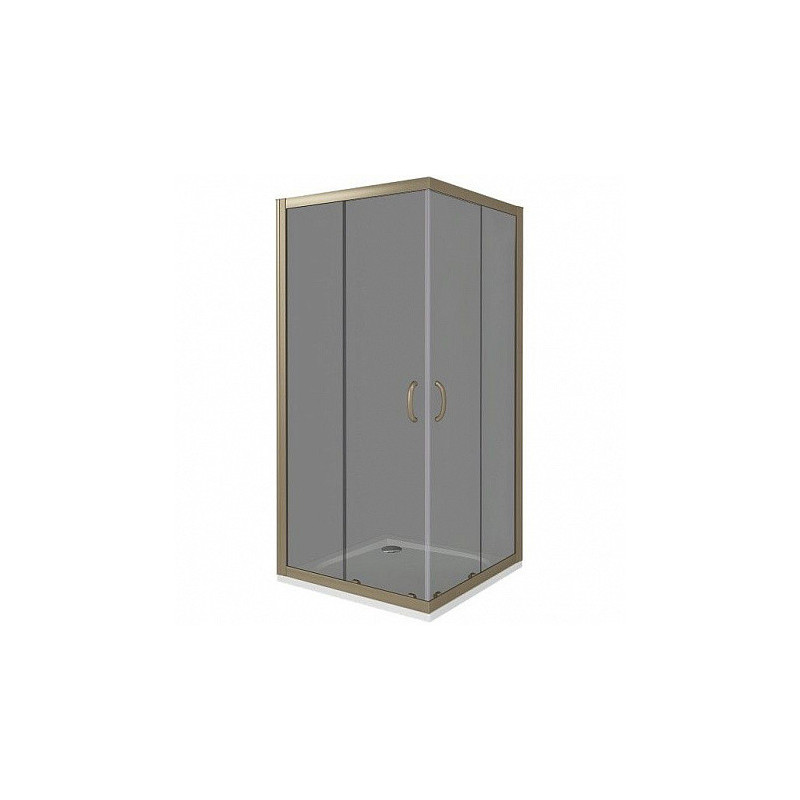Душевой уголок тонированное стекло 90х90х185см бронза GoodDoor Jazz ДЖ00040