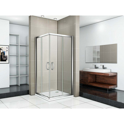 Душевой уголок 80х80х185см хром GoodDoor Infinity ИН00014