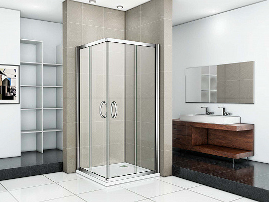 Душевой уголок 100х100х185см хром GoodDoor Infinity ИН00020