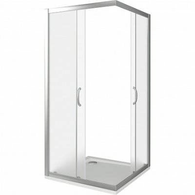 Душевой уголок матовое стекло 80х80х185см хром GoodDoor Infinity ИН00015