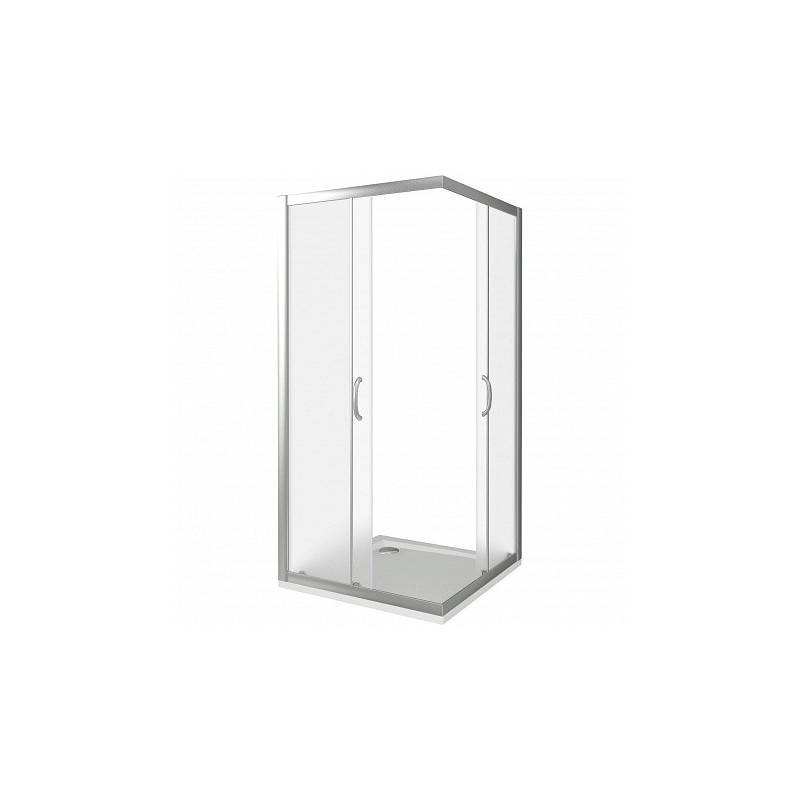Душевой уголок матовое стекло 80х80х185см хром GoodDoor Infinity ИН00015
